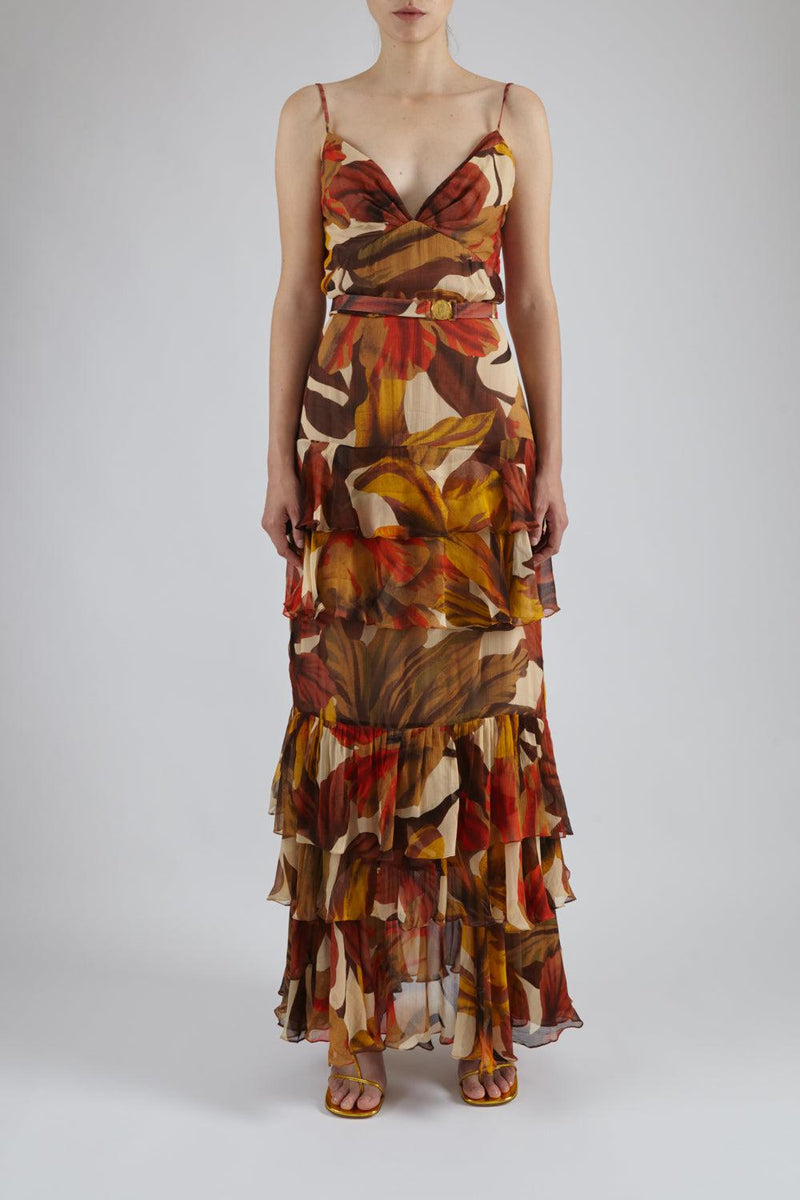 Canto Del Corazon Tiered Maxi Dress