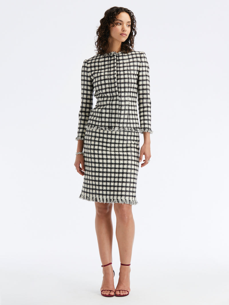 Lurex Tweed Check Jacket