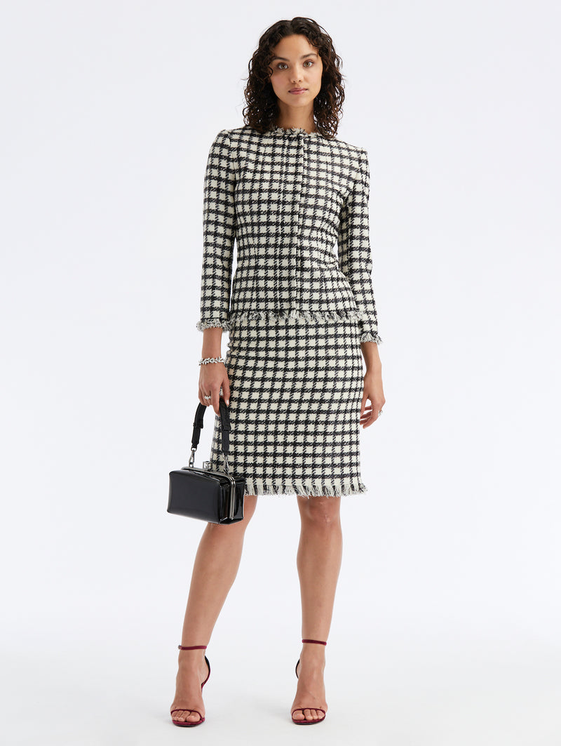 Lurex Tweed Check Jacket
