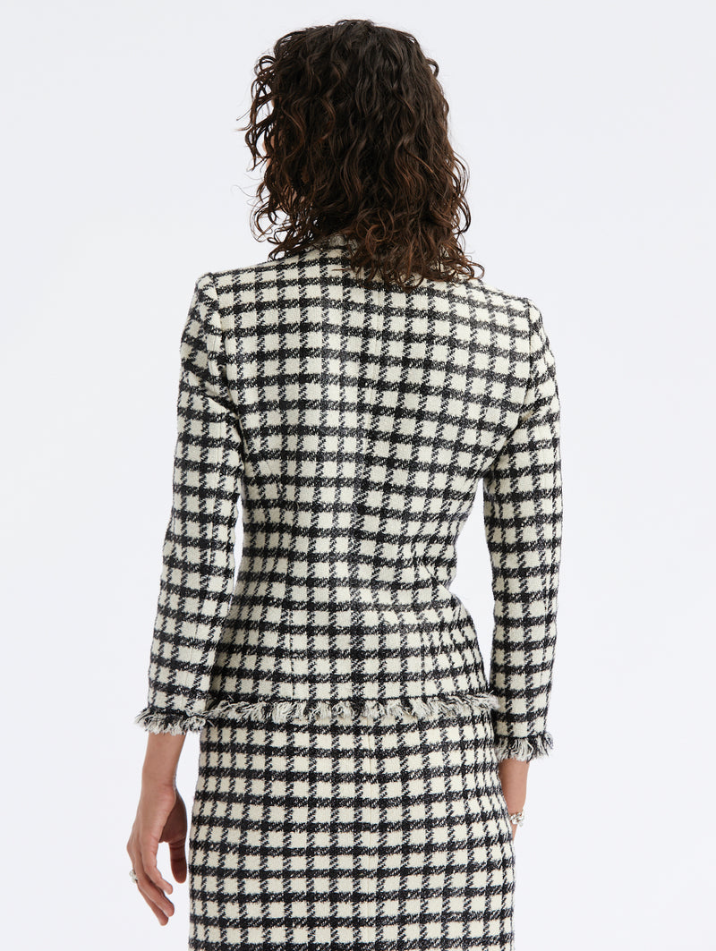Lurex Tweed Check Jacket