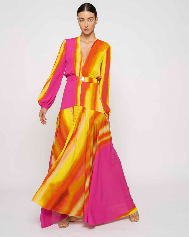 Nagore Crepe Maxi Dress