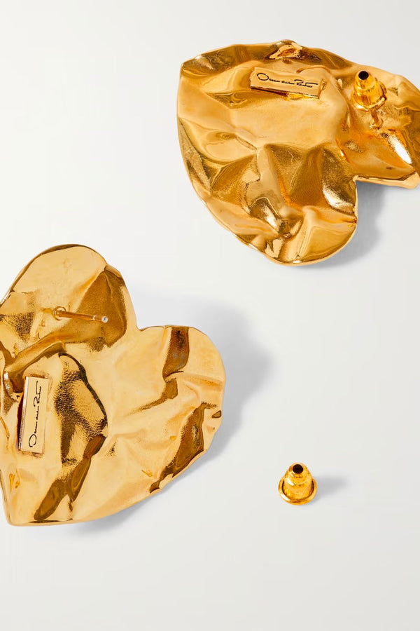 Crushed Heart Earring