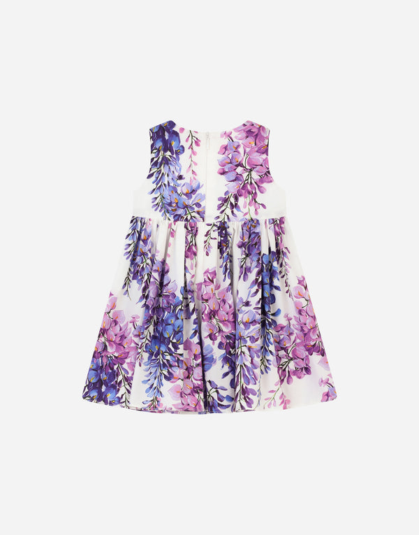 Wisteria Print Poplin Onesie