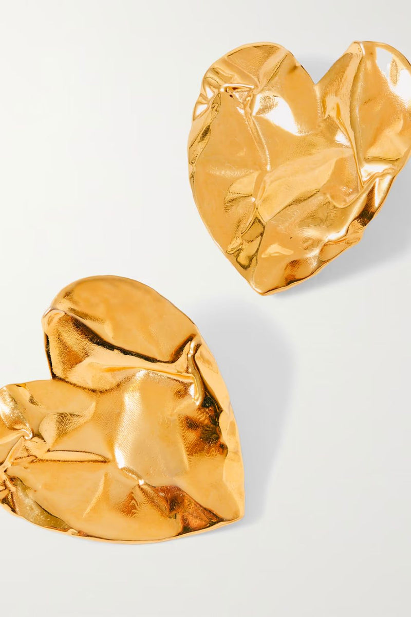 Crushed Heart Earring