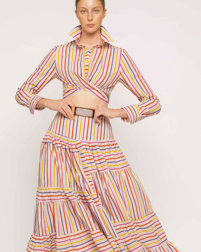Magnolia Stripe Skirt