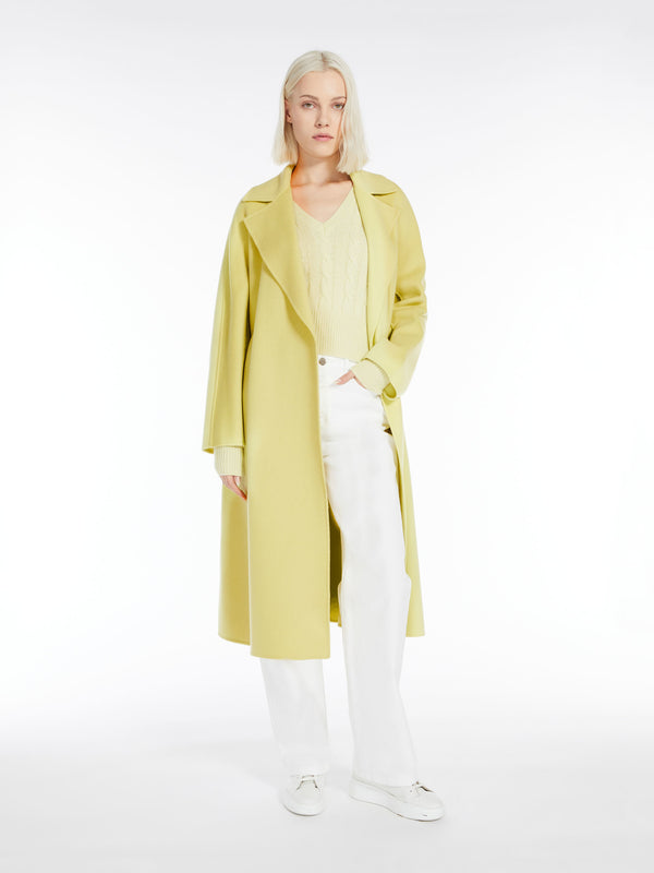 Wool, Silk and Cashmere Cles Wrap Coat