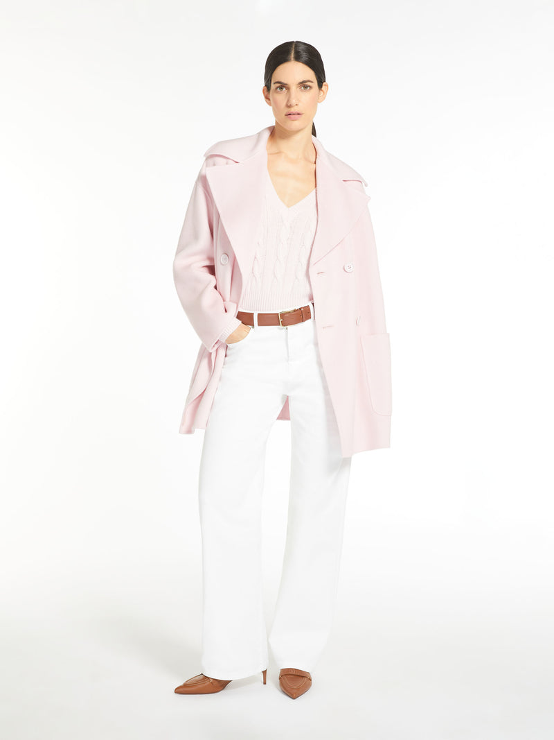 Wool and Cashmere Double Breasted Viborg Coat