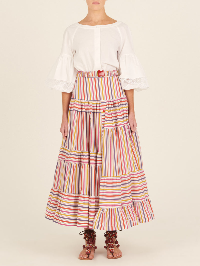 Magnolia Stripe Skirt