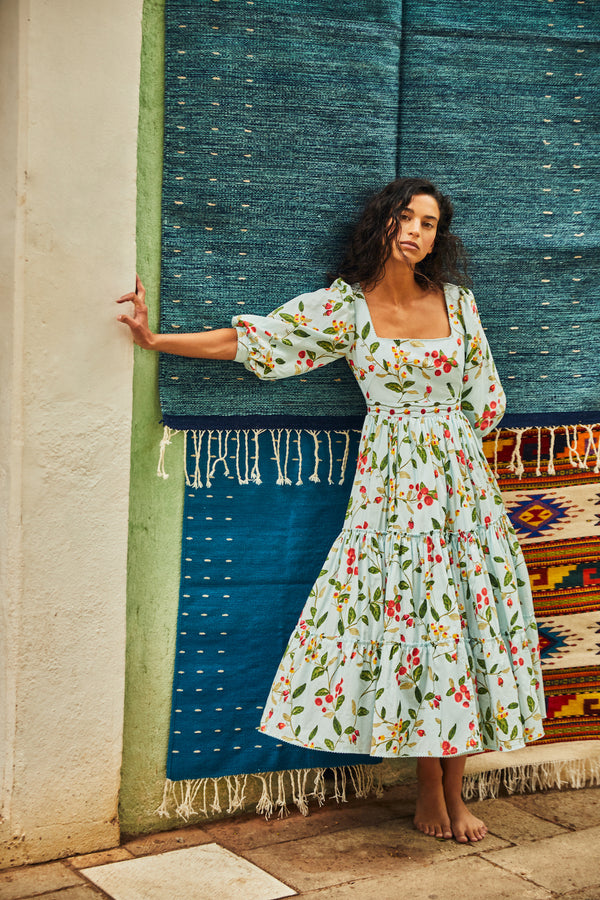 Miel Cotton Poplin Midi Dress