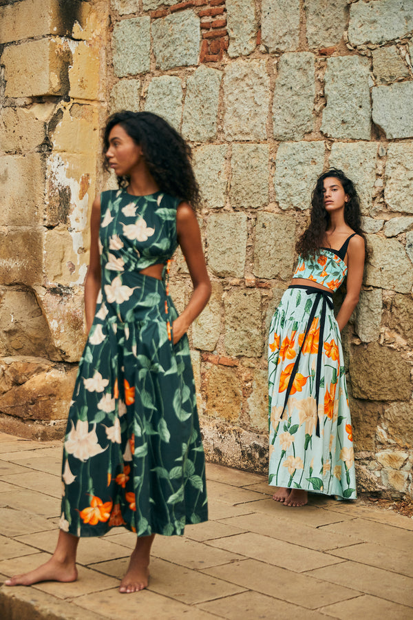 Otono Cotton Poplin Midi Dress