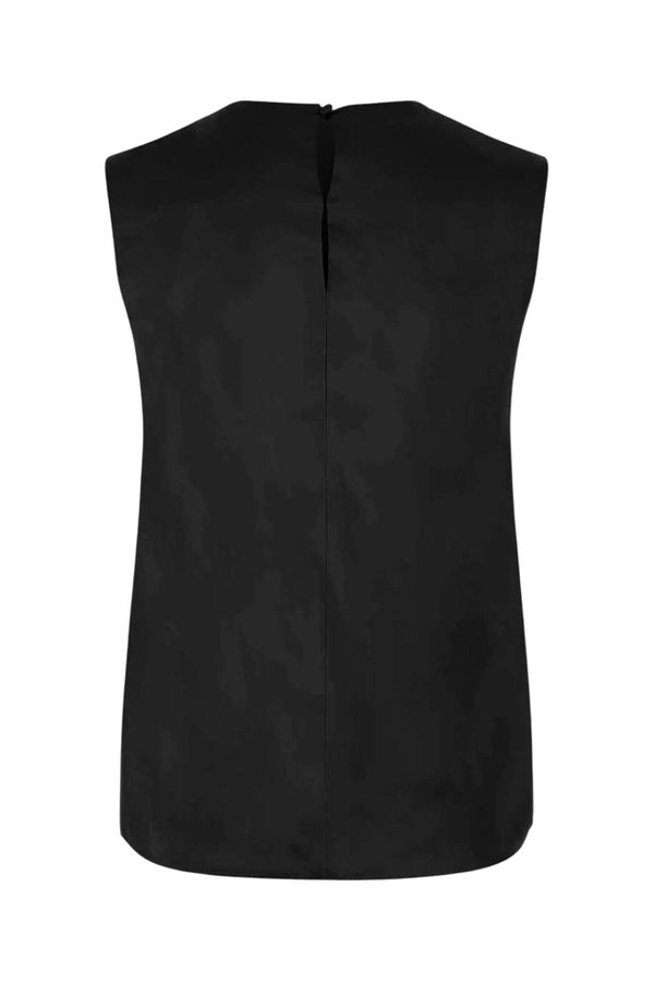 Satin Twist Detail Sleeveless Top