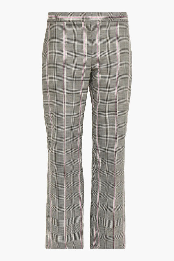 Checked Slim Leg Trousers