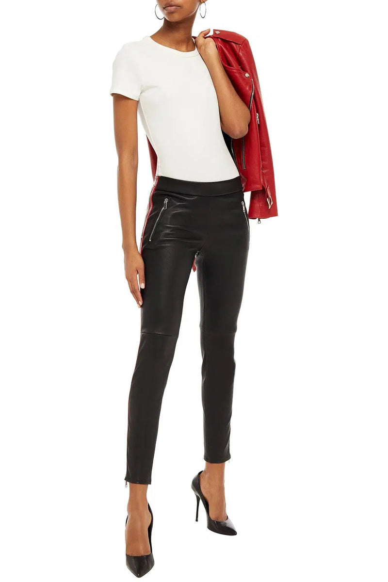 ALEXANDER MCQUEEN LEATHER PANTS Belinda International
