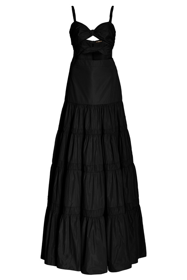 Azalea Cutout Taffeta Maxi Dress