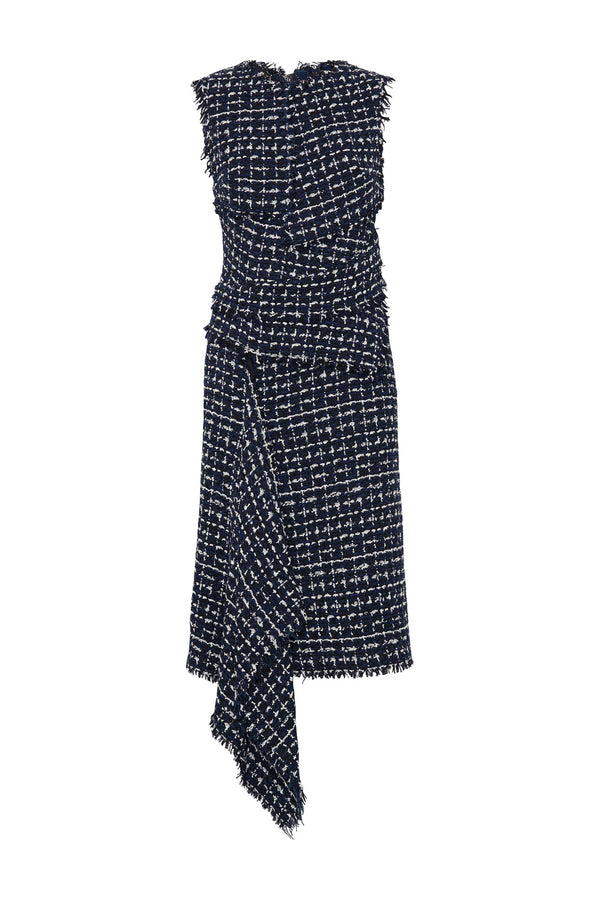 Sleeveless Tweed Dress
