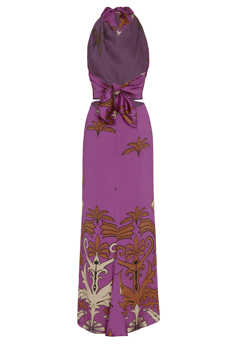 Motifs From The Tropic Silk Maxi Dress