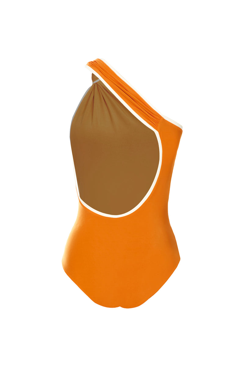 Native Canoe One-Shoulder Swimsuit