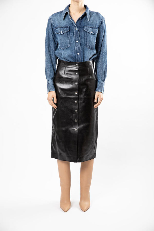 Blehor Leather Skirt