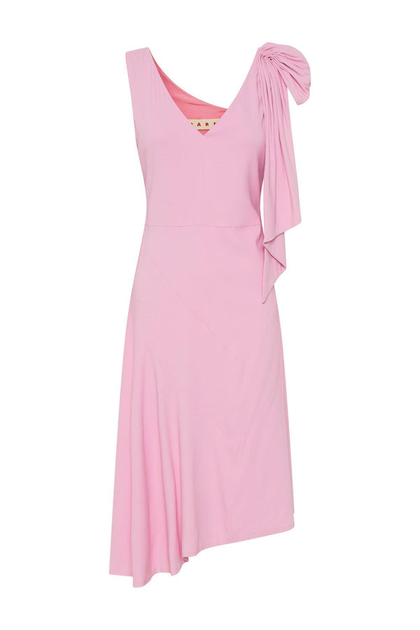 Gathered Shoulder Detail Dress