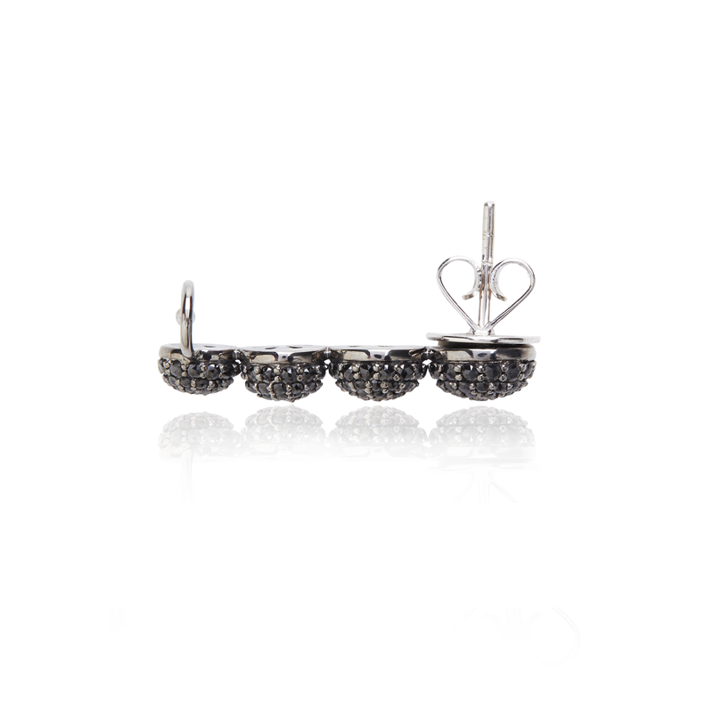 Black Caviar Black Diamond Ear Cuff