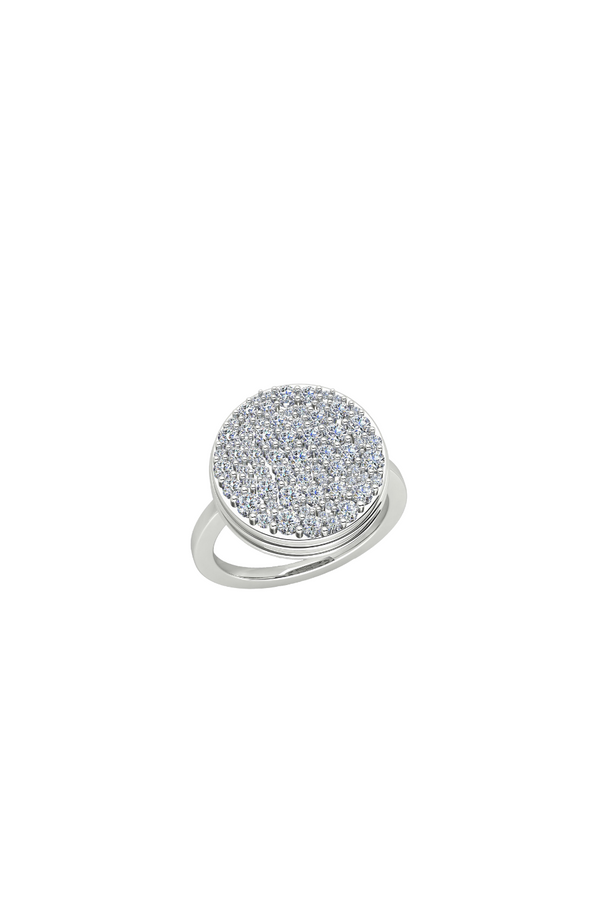 Black Caviar White Diamond Ring 2ct
