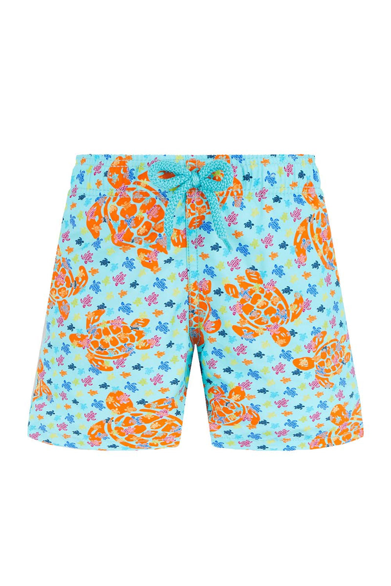 Boys Jim Macro Tortues Print Swimwear