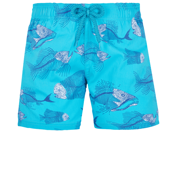 Boys Prehistoric Fish Print Swimwear