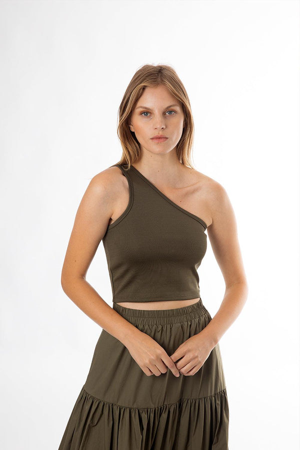 Brazil One Shoulder Top