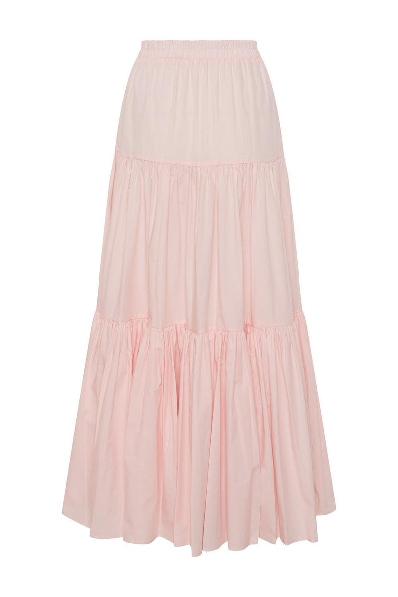 Capri Maxi Cotton Tiered Skirt