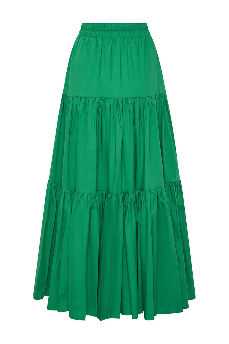 Capri Maxi Cotton Tiered Skirt