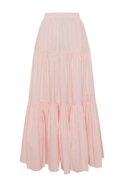 Capri Maxi Cotton Tiered Skirt