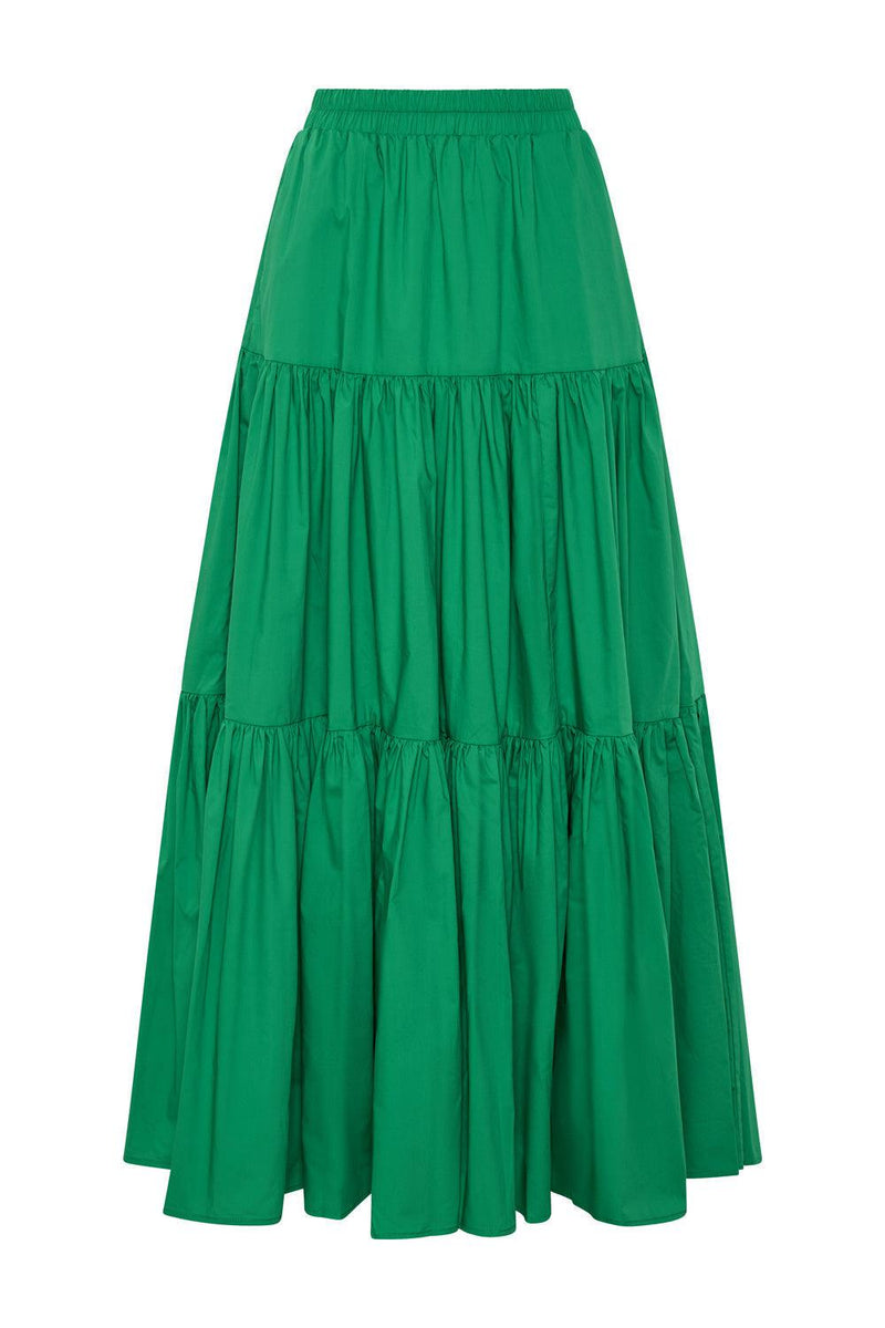 Capri Maxi Cotton Tiered Skirt