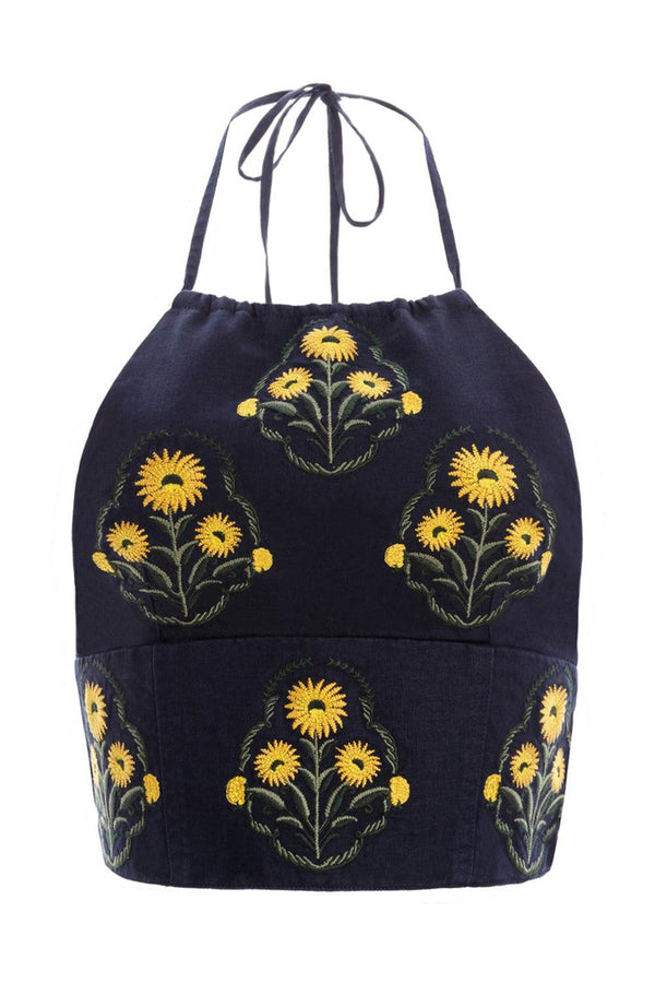 Castana Mimosa Cropped Top