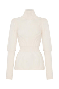 Rib Deatil Turtleneck