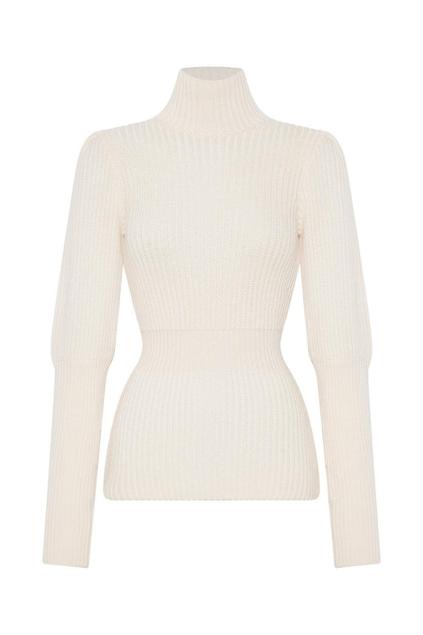 Rib Deatil Turtleneck