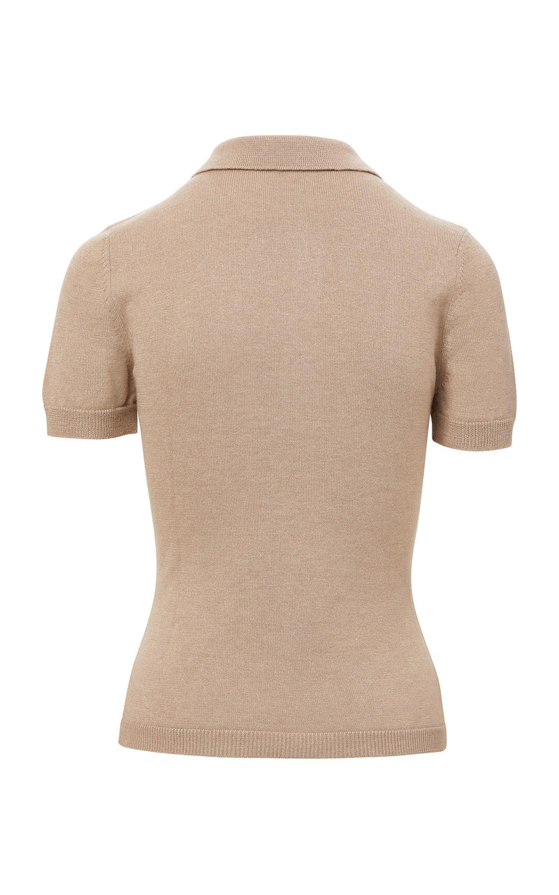 Silk and Cashmere Polo Knit