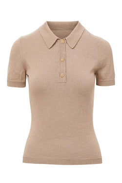 Silk and Cashmere Polo Knit