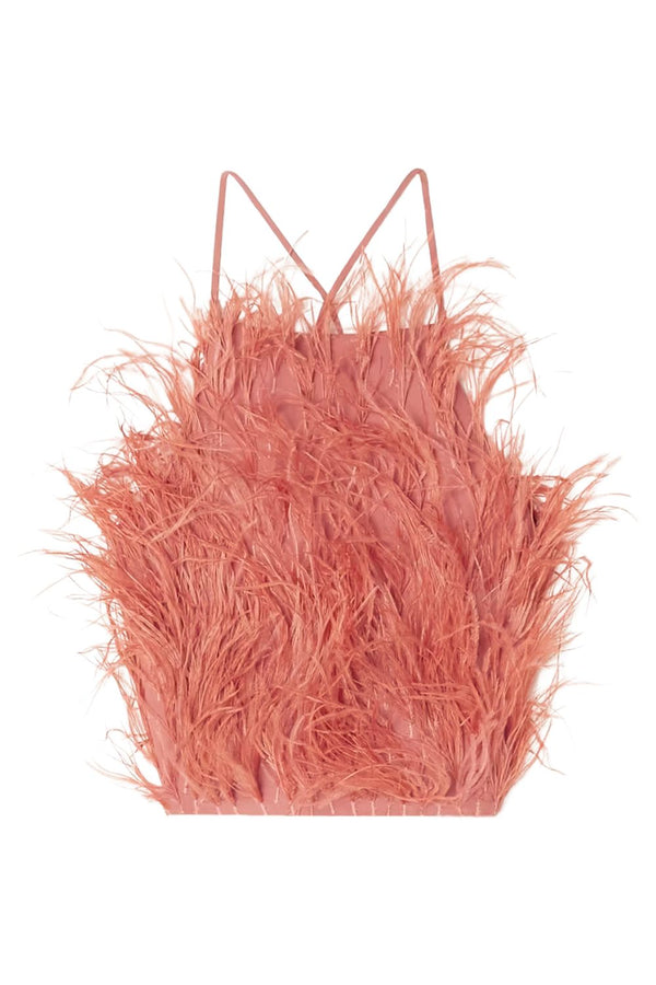 Joey Feather Embellished Top