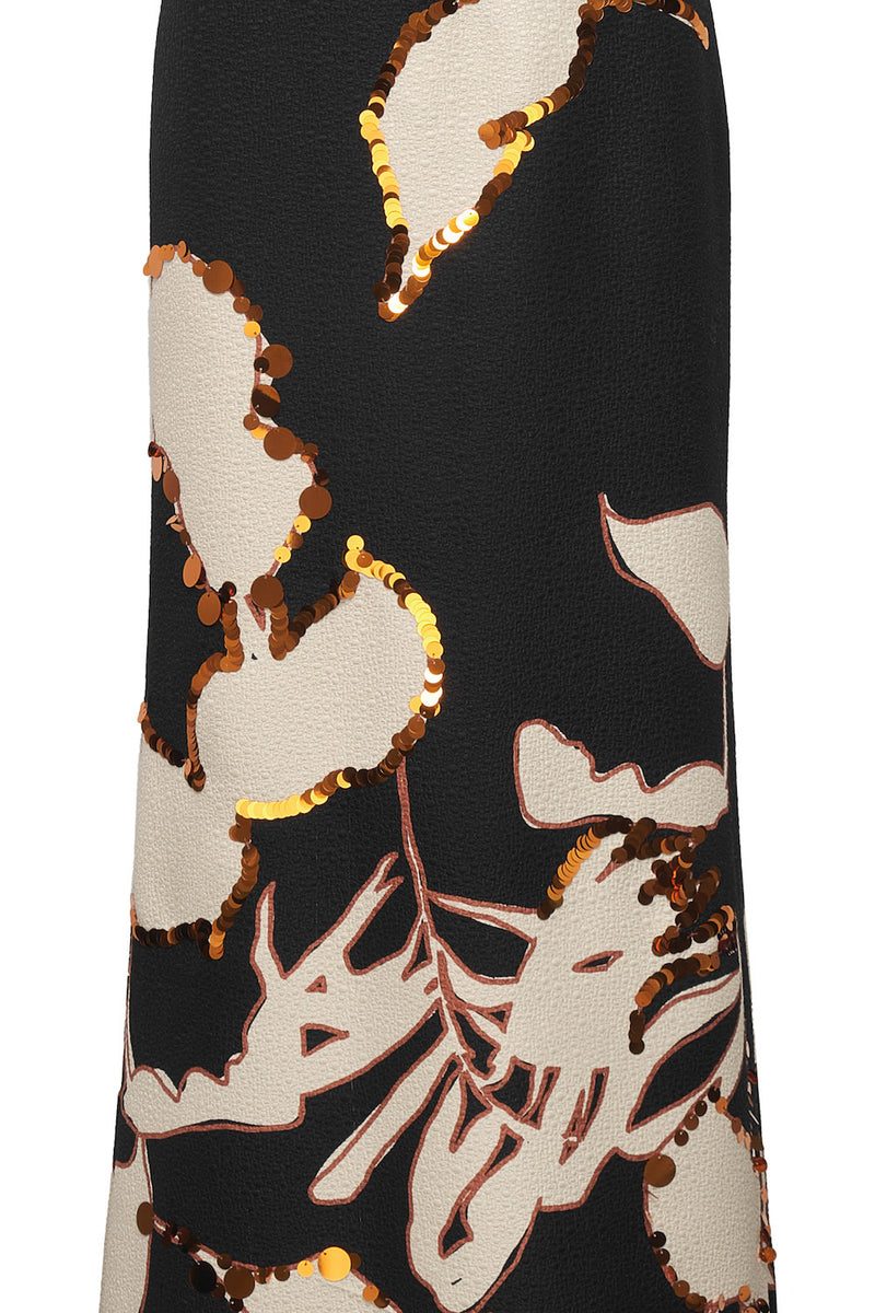 Nostalgia Costera Silk-Wool Dress