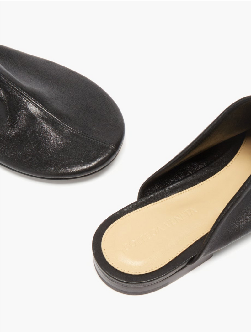 Leather 2025 backless mules