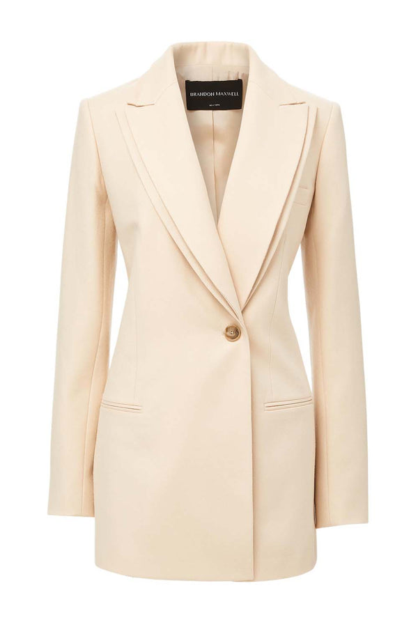 Double Breasted Jacket with Lapel Detail