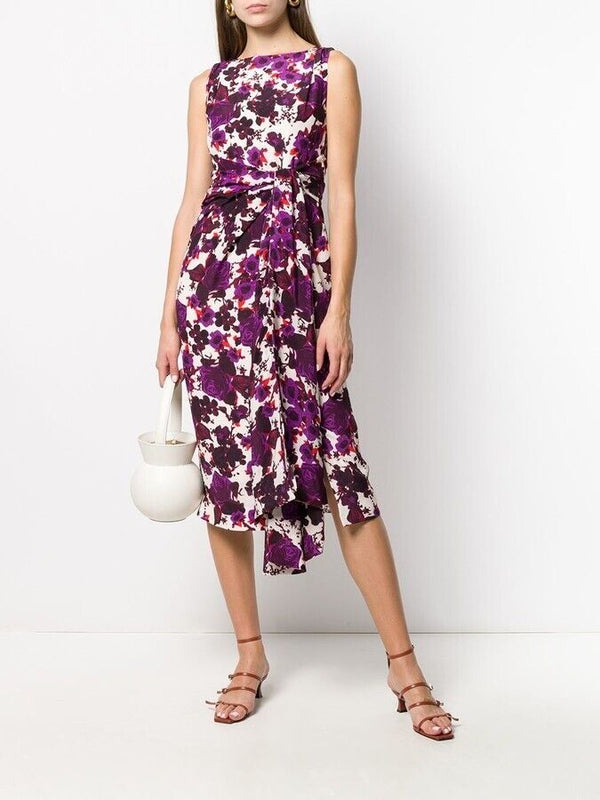 Rozaria Purple Floral Dress