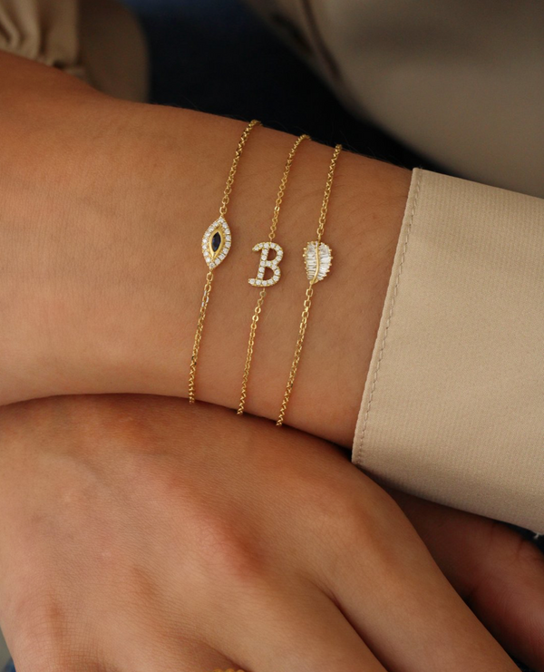 Evil Eye 18-Karat Rose Gold Sapphire & Diamond Bracelet