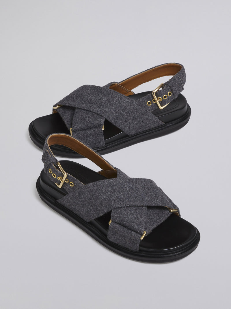 Marni online felt sandals