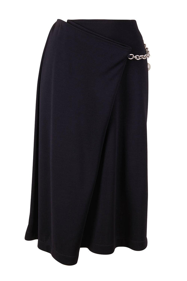 Fluid Crepe Jersey Skirt