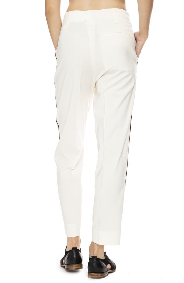Staight Leg Trousers with Side Stripes