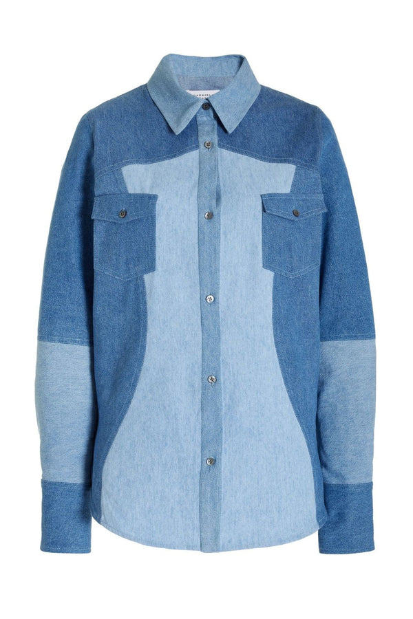 Elly Patchwork Denim Shirt