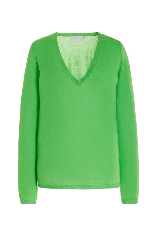 Marian Silk and Cashmere V-Neck Sweater