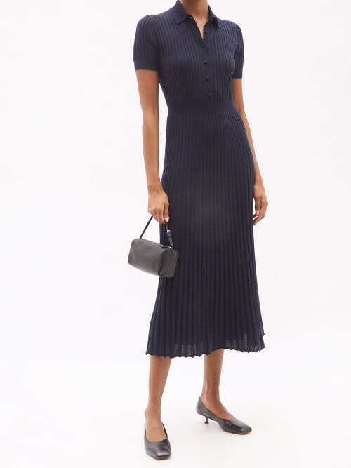 Amor Ribbed Cashmere-Blend Dress