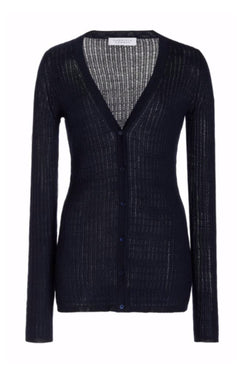 Emma Pointelle-Knit Cashmere and Silk-Blend Cardigan
